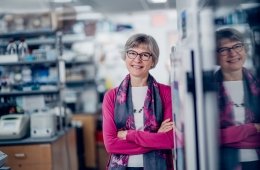 Dean Cooley in lab