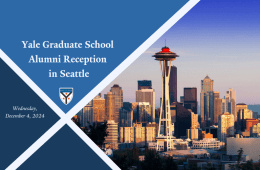 GSAS Alum Reception in Seattle