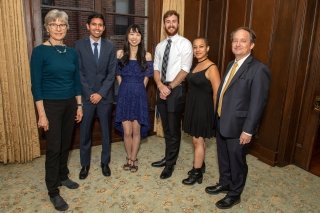 2021-2022 Prize Teaching Fellows with Dean Lynn Cooley and Dean Pericles Lewis