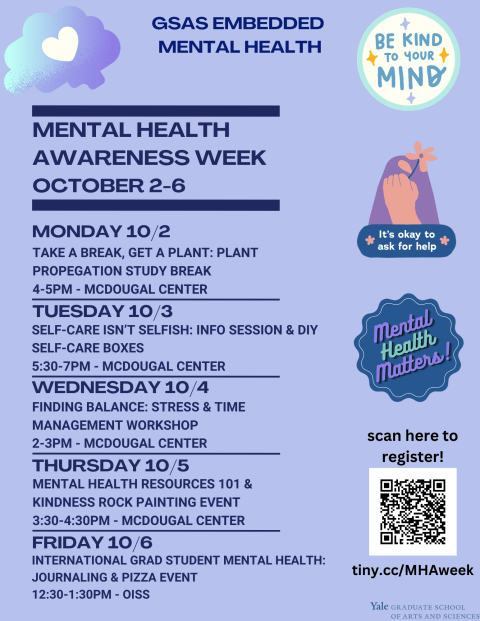 Mental Health Awareness Week Poster