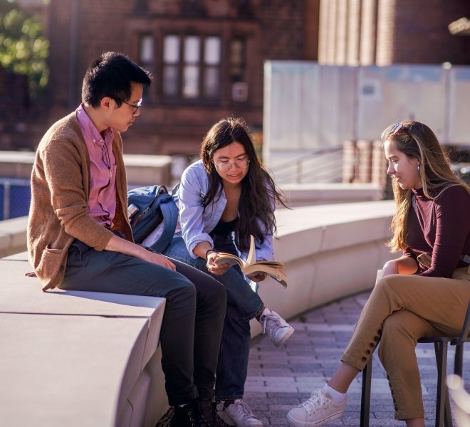 Students reading