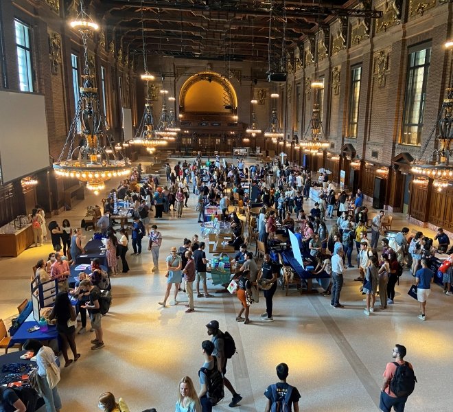 Orientation Fair in Schwarzman Center